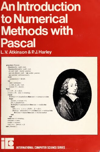 An introduction to numerical methods with Pascal