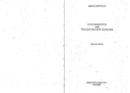 Fundamentos de Teledetección Espacial