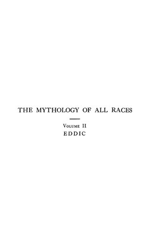 The Mythology of All Races 2 : Eddic