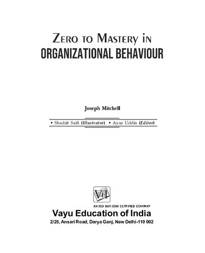 Zero To Mastery In Organizational Behaviour