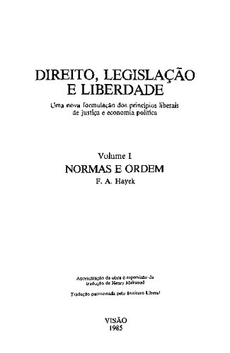 Direito, legislação e liberdade