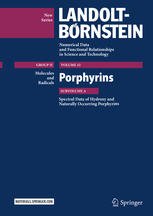 Porphyrins: Spectral Data of Hydroxy and Naturally Occurring Porphyrins