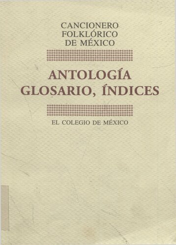 Antología, Glosario, Índice