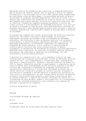 História do marxismo no Brasil vol 4