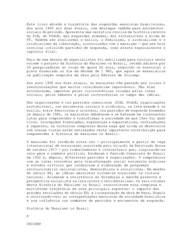História do marxismo no Brasil vol 6