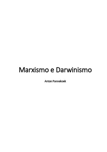 Marxismo e darwinismo