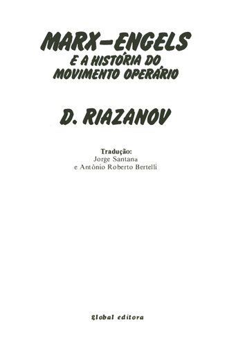 Marx-Engels e a história do movimento operário