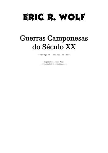 Guerras camponesas do século XX
