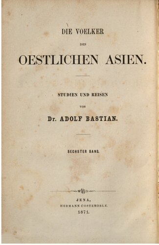 Reisen in China von Peking zur mongolischen Grenze und Rückkehr nach Europa