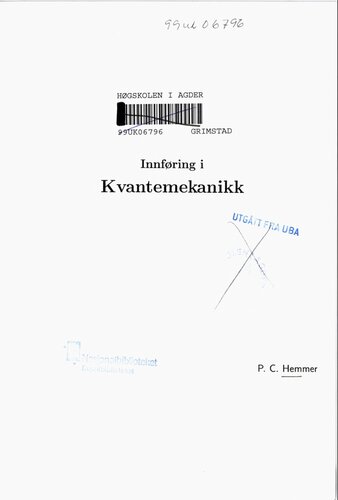 Innføring i kvantemekanikk