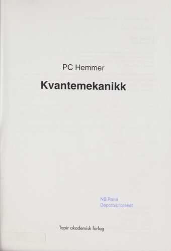 Kvantemekanikk