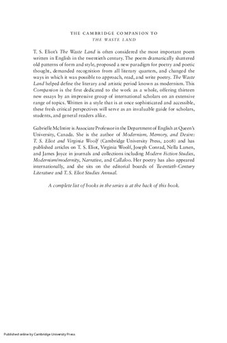 The Cambridge companion to 