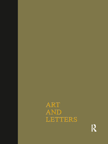 Art Letters July-Winter 1918