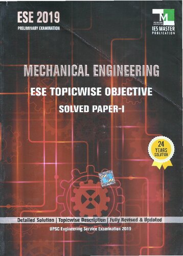 ESE(Prelims)-Mechanical Engineering-Volume 1