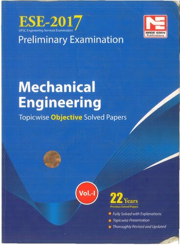 ESE(Prelims)-Mechanical Engineering-Volume 1