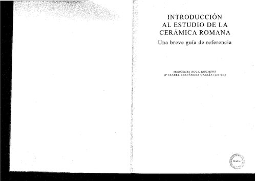 Introducción al estudio de la cerámica romana