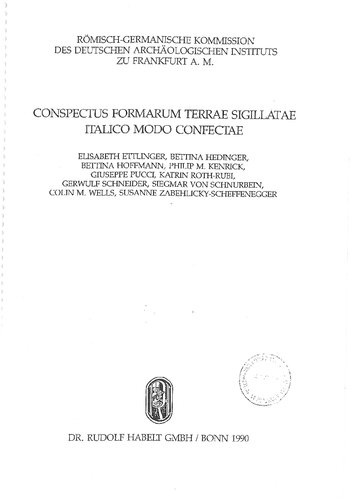 Conspectus formarum terrae sigillatae italico modo confectae