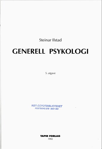 Generell psykologi