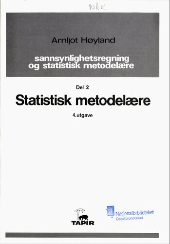 Sannsynlighetsregning og statistisk metodelære 2: Statistisk metodelære