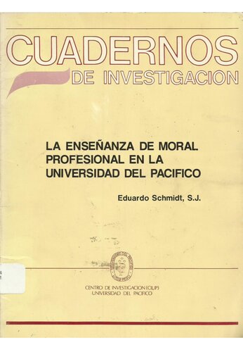 La enseñanza de moral profesional en la Universidad del Pacífico