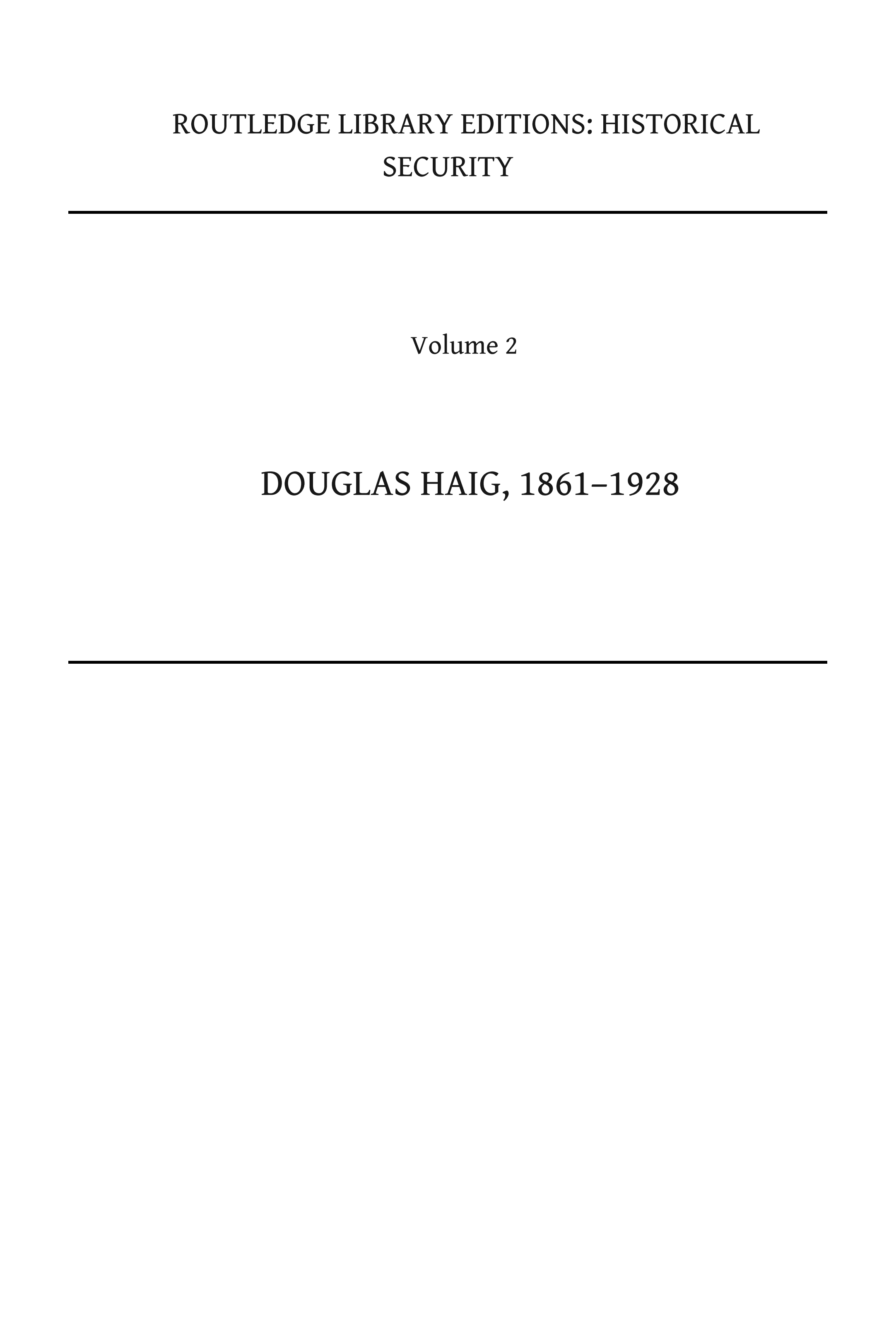 Douglas Haig, 1861–1928