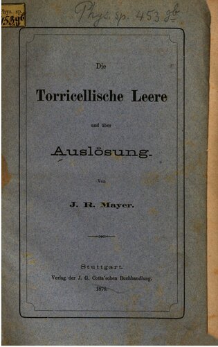 DieTorricellische Leere und über Auslösung