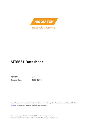 MT6631 Datasheet