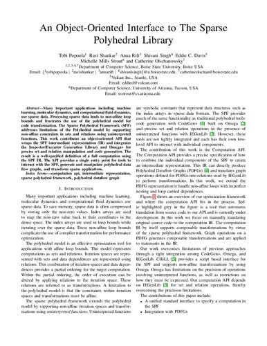 An Object-Oriented Interface to The Sparse Polyhedral Library
