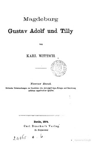 Magdeburg, Gustav Adolf und Tilly