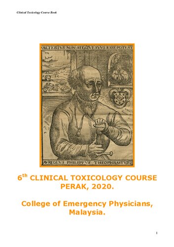Clinical Toxicology Course Book