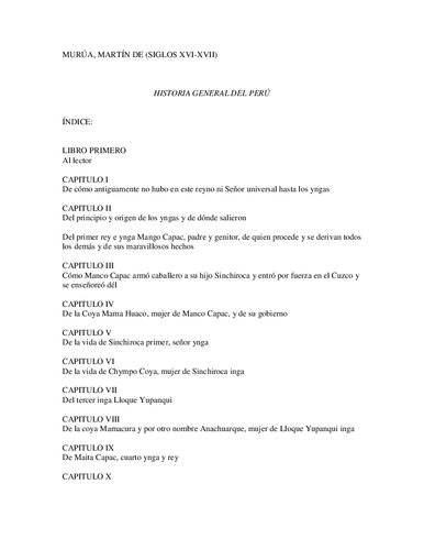 Historia General del Perú