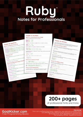 Ruby® Notes for Professionals book