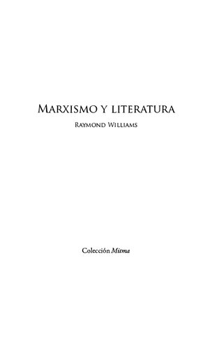 Marxismo y literatura