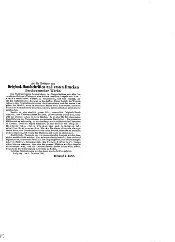 Erste Sinfonie op. Nr. 21 in C-Dur : Partitur