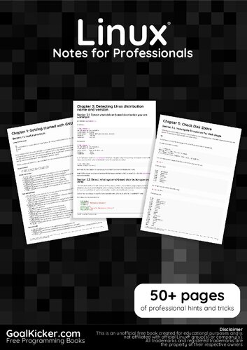 Linux® commands Notes for Professionals book