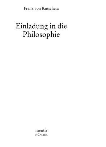 Einladung in die Philosophie