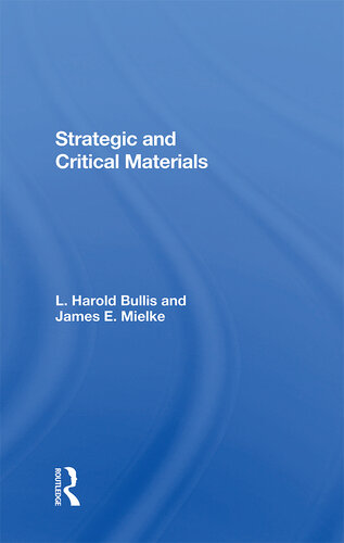 Strategic and Critical Materials
