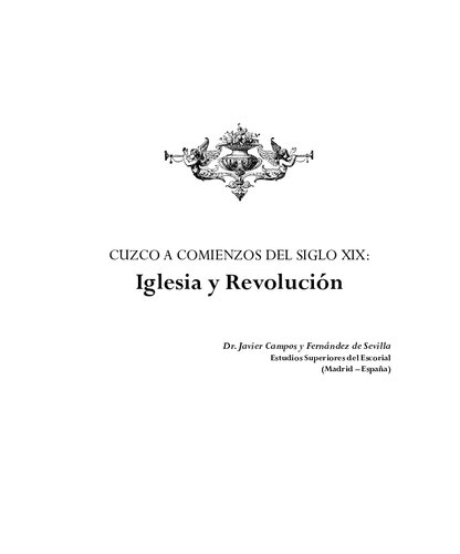 Cuzco a comienzos del siglo XIX: Iglesia y revolución