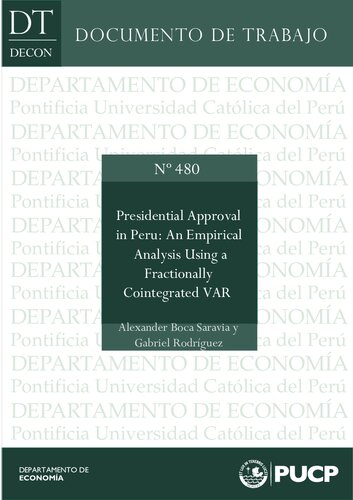 Presidential Approval in Peru: An Empirical Analysis Using a Fractionally Cointegrated VAR