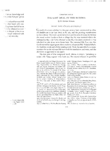 Gordon Wasson - The Last Meal Of The Buddha