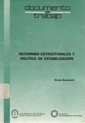 Reformas estructurales y política de estabilización