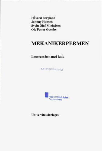 Mekanikerpermen : Lærerens bok med fasit