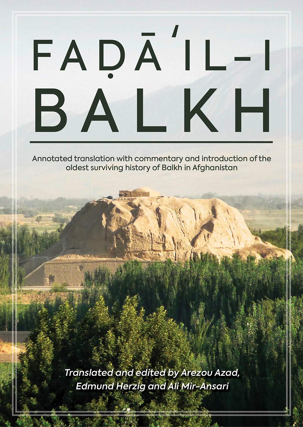 Faḍāʾil-i Balkh, or The Merits of Balkh: Annotated translation with commentary and introduction of the oldest surviving history of Balkh in Afghanistan