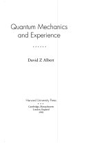 Quantum Mechanics and Experience