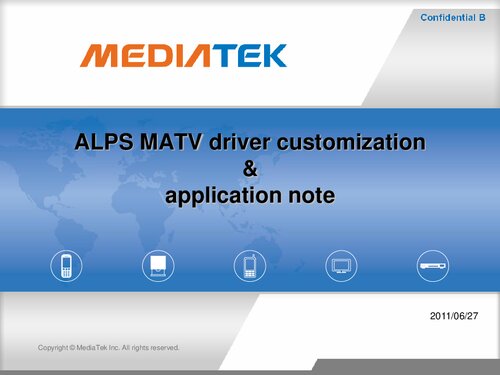 ALPS MATV driver customization & application note