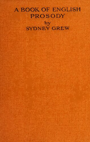 A Book of English Prosody
