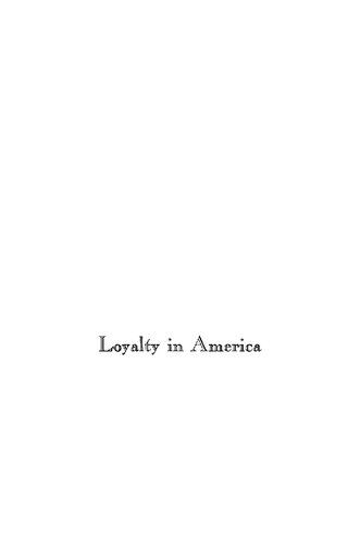 Loyalty in America.