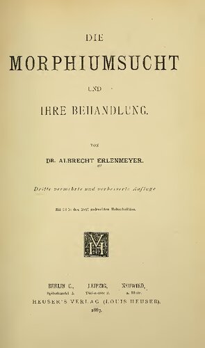 Die Morphiumsucht und ihre Behandlung