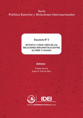 Setenta y cinco años de las relaciones diplomáticas entre el Perú y Canadá