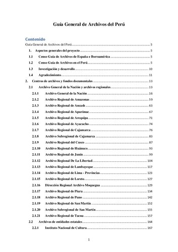 Guía General de Archivos del Perú